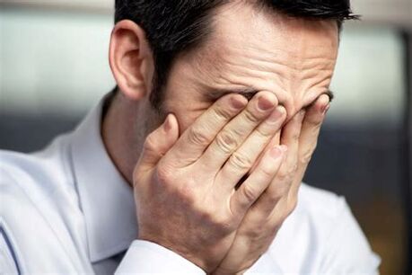 dolore in un uomo con prostatite